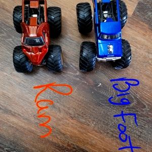 Two Monster Trucks